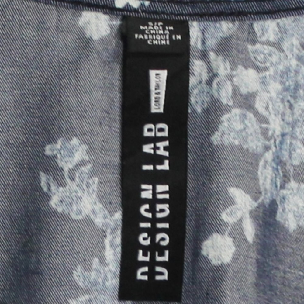 Design Lab Lord & Taylor Women’s Floral Camisole Top Navy Size S - Picture 4 of 4